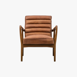 Scott Armchair in Cognac Brown