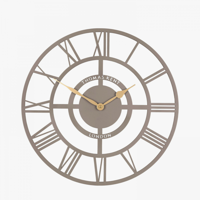 Cyrus Wall Clock in Taupe