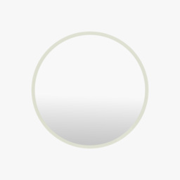 Maison Round Mirror in Porcelain