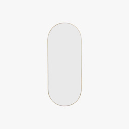 Ciara Ellipse Mirror in Brass