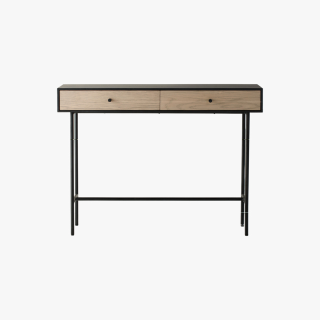 Joss Oak Two Drawer Console Table