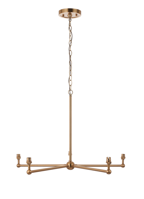 Lima 5lt Pendant Fitting Aged Brass