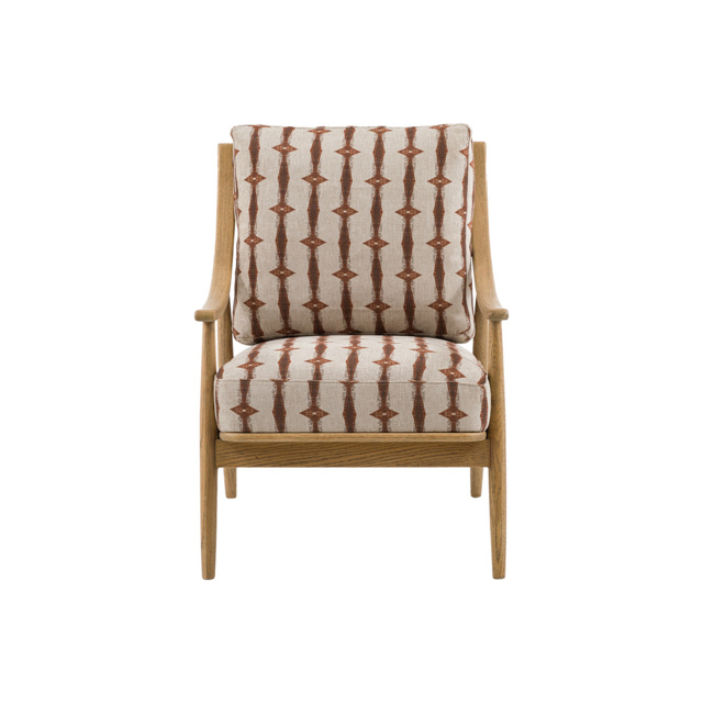 Aldona Armchair in Stripe Print