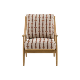 Aldona Armchair in Stripe Print