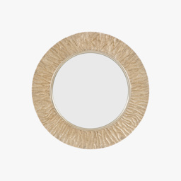 Eclat Round Mirror in Gold