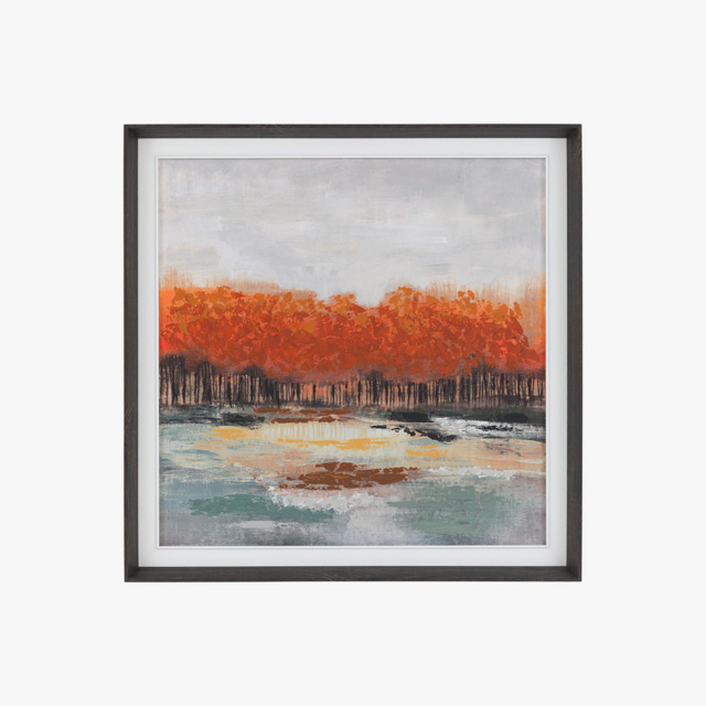 Vibrant Forest Framed Canvas