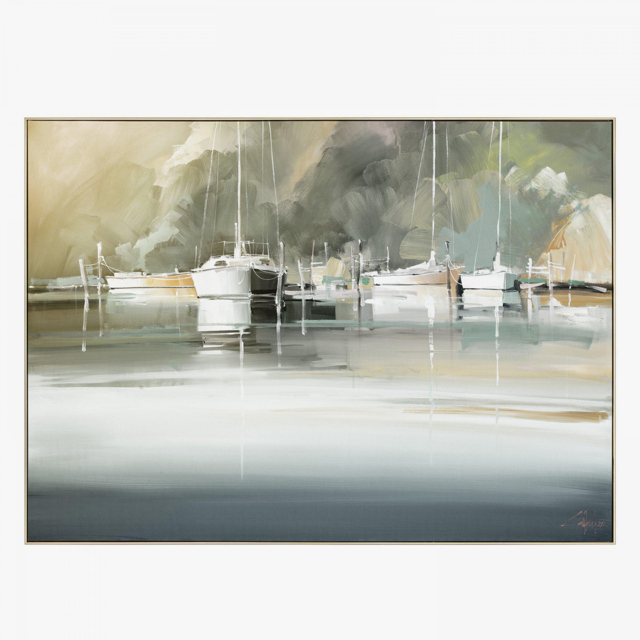 Morning Tide Framed Canvas Wall Art