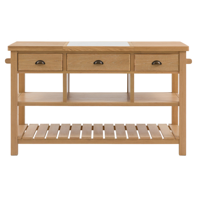Harvest Kitchen Island in Natural