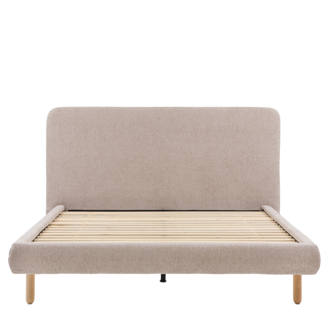 Slumber Double Bedstead in Cream Boucle