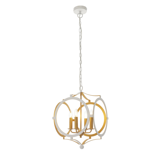 Patek Classic Gold Pendant in Matt White