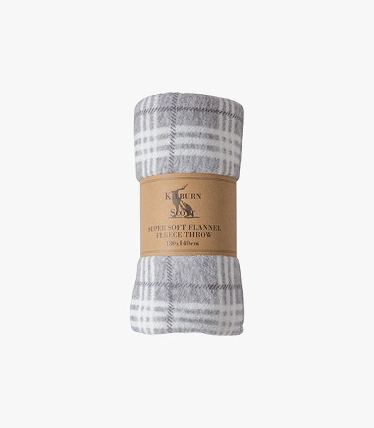 Jericho Rolled Up Throw in Silver