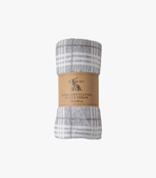 Jericho Rolled Up Throw in Silver