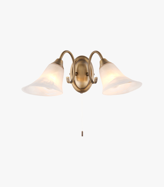 Adina Antique Brass Wall Light
