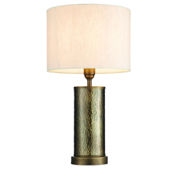 Indiana Table Lamp in Hammered Bronze