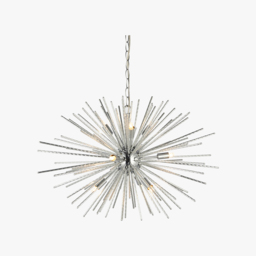 Asgard Nine Light Pendant in Chrome