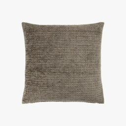 Dweller Chenille Filled Cushion in Olive