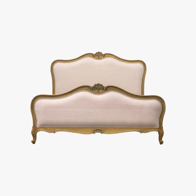 Opera Super King Bed Frame in Natural Wood