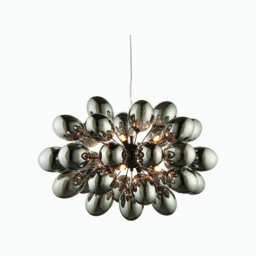 Thaddeus Large Glass Ceiling Pendant in Black