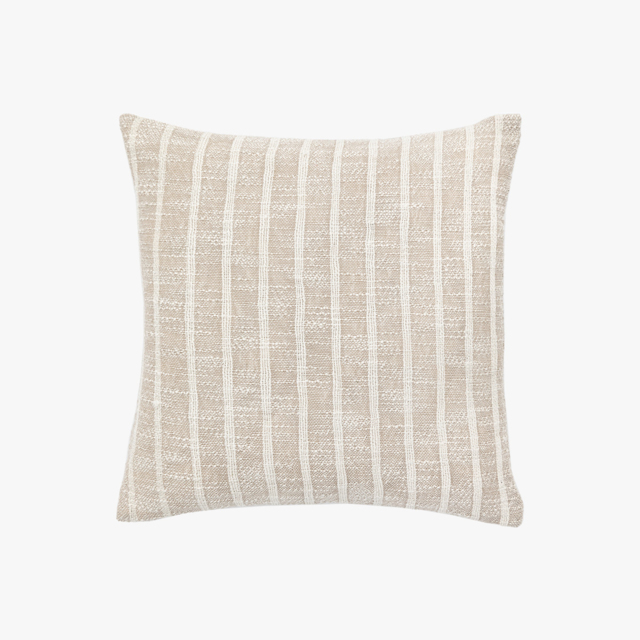 Harbour Stripe Cushion in Sand