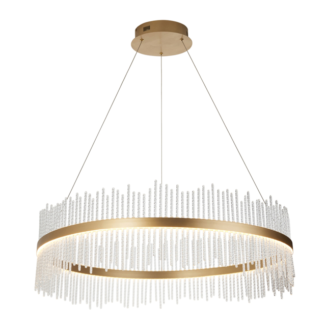 Anna Large LED Halo Pendant in Gold