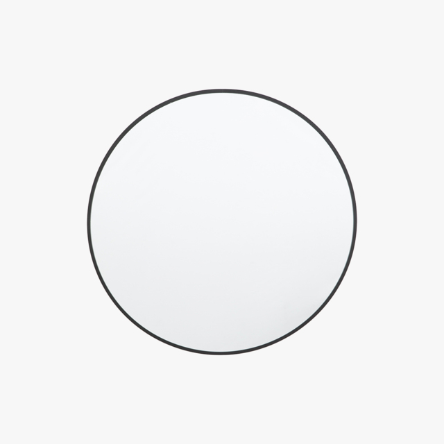 Dapper Mirror Round in Black