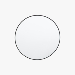 Dapper Mirror Round in Black