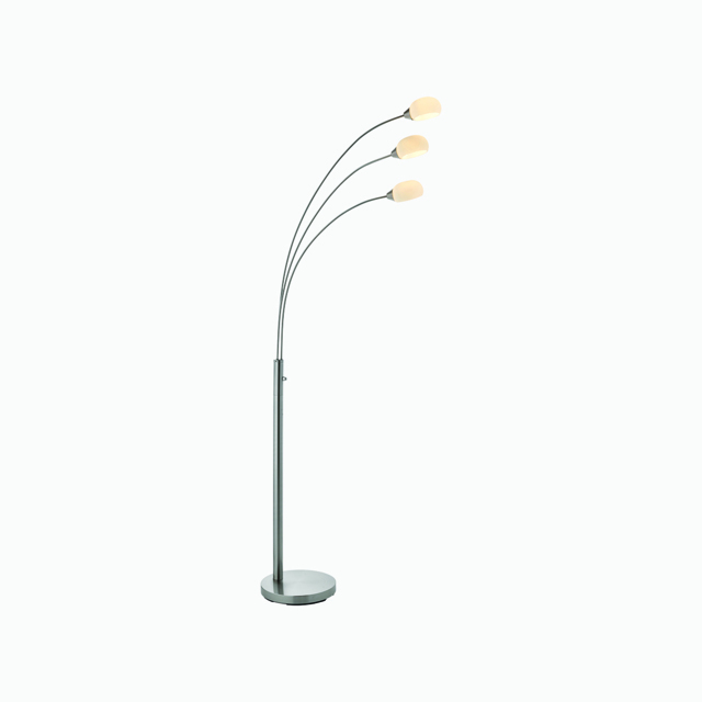 Arved Nickel 3 Arm Floor Lamp
