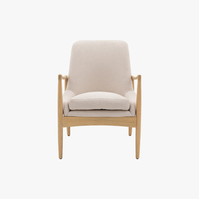 Dandy Armchair in Natural Linen