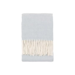 Lottie Herringbone Throw in Blue