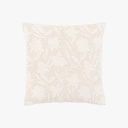 Thalia Floral Cushion in Taupe