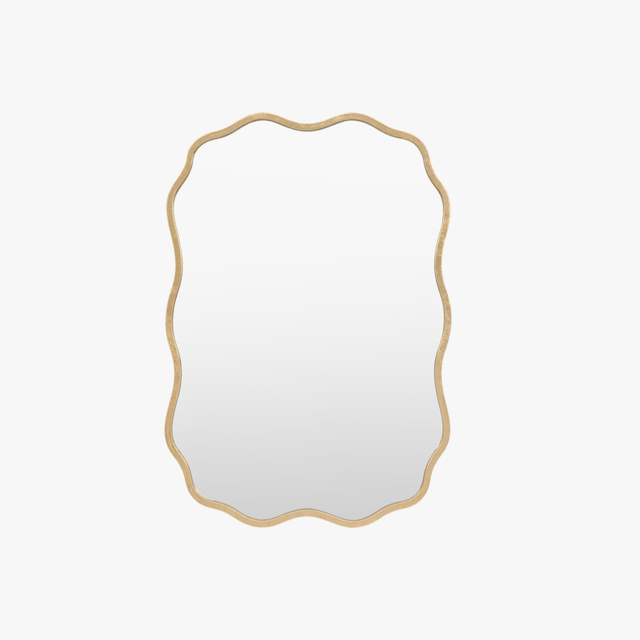 Wavy Rectangle Wall Mirror