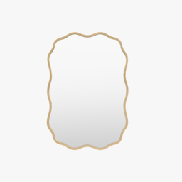 Wavy Rectangle Wall Mirror
