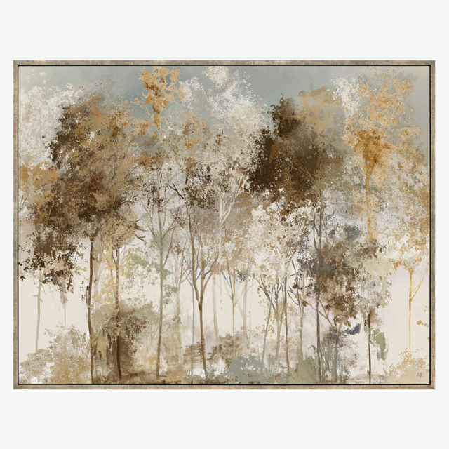 Golden Woodland Framed Wall Art