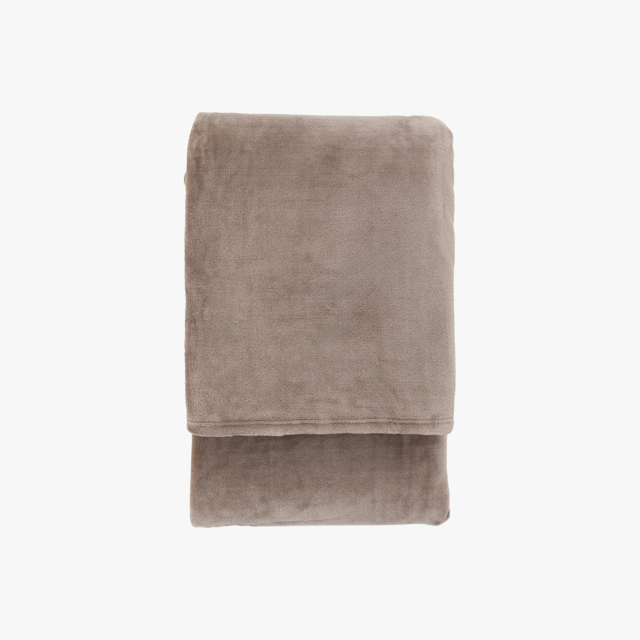 Snuggly Throw in Taupe