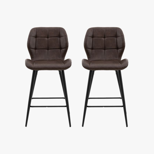 Hallen Stool in Brown - Set of 2