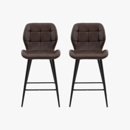 Hallen Stool in Brown - Set of 2