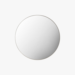 Jonet Round Mirror in Champagne