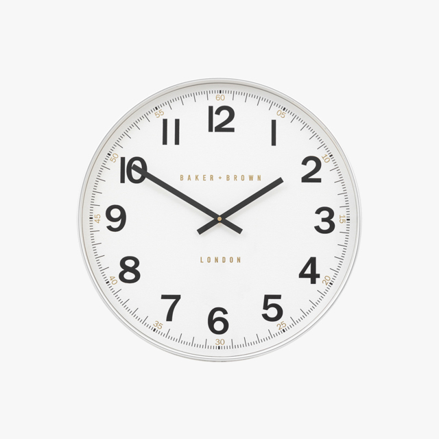 Hugo Wall Clock in Chrome