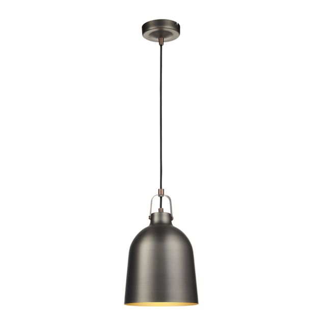 Lochan Pendant in Aged Pewter and Aged Copper