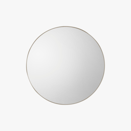 Jameson Round Wall Mirror in Pale Gold