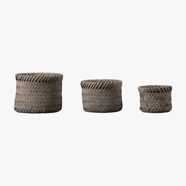 Harris Basket in Grey - Set of 3