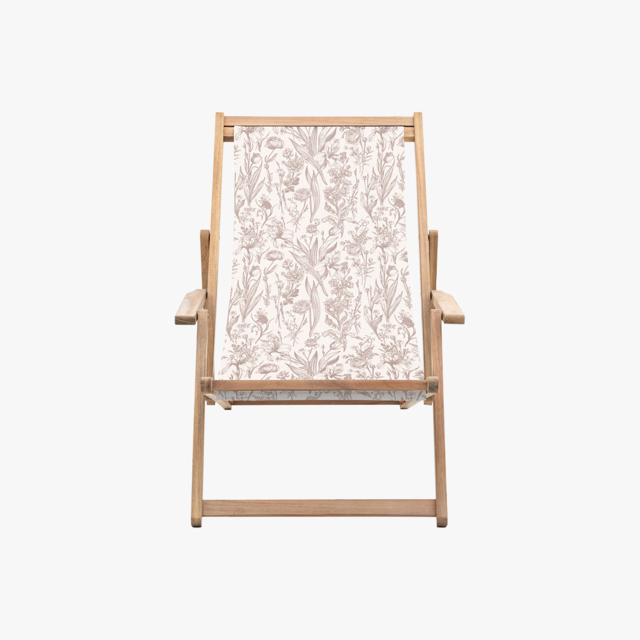 Rest-Easy Deck Chair in Rose Flora