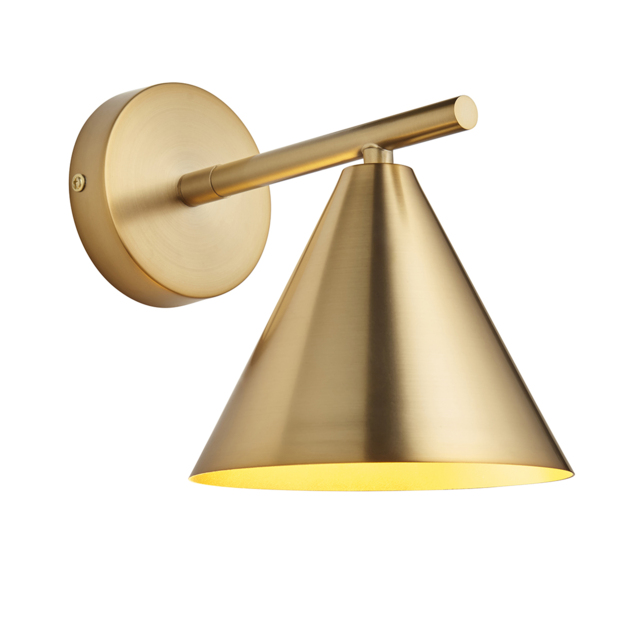 Jutt Wall Light in Warm Antique Brass