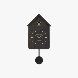 Loki Cuckoo Clock in Charcoal