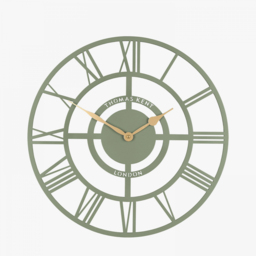 Cyrus Wall Clock in Olive