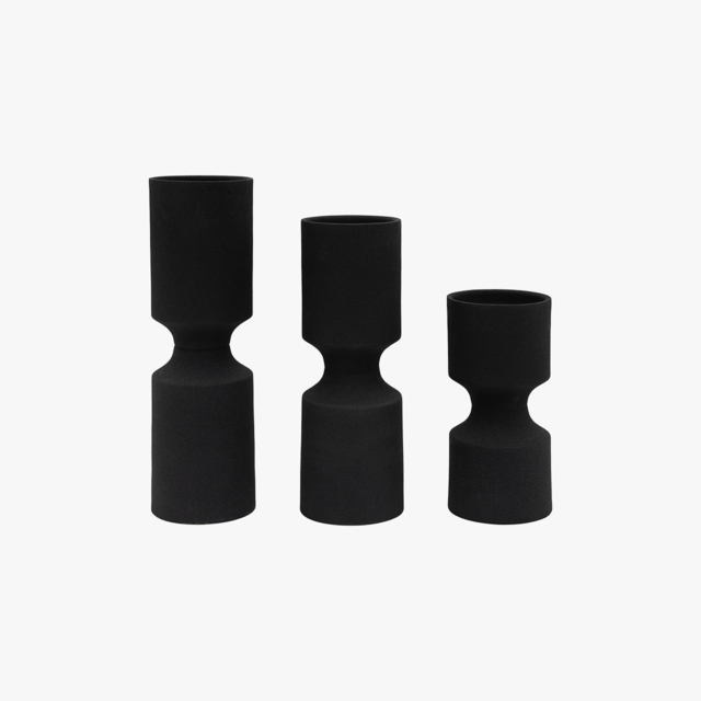 Sable Candlestick, Set of 3