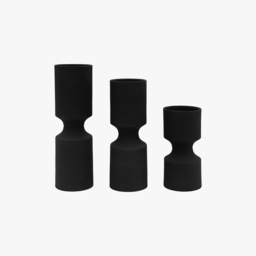 Sable Candlestick, Set of 3