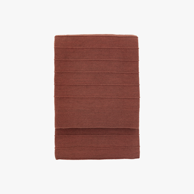 Marlow Knit Throw in Nutmeg