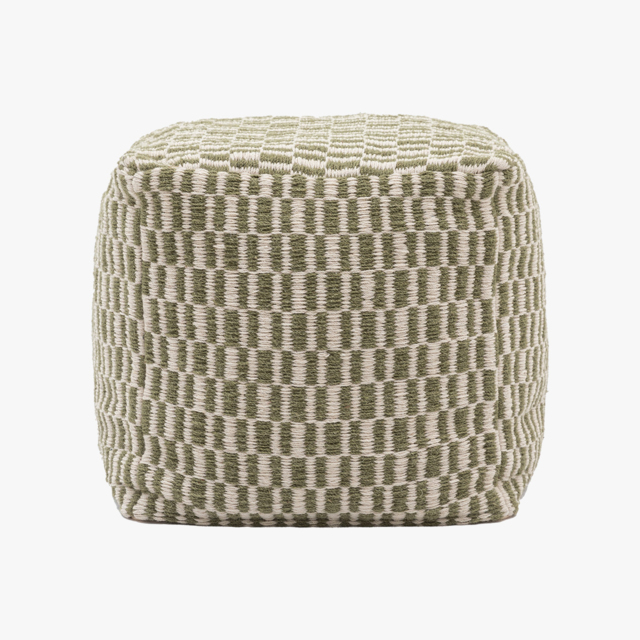 Amara Pouffe in Olive