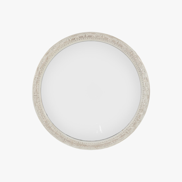 Firenze Round Mirror in Grey